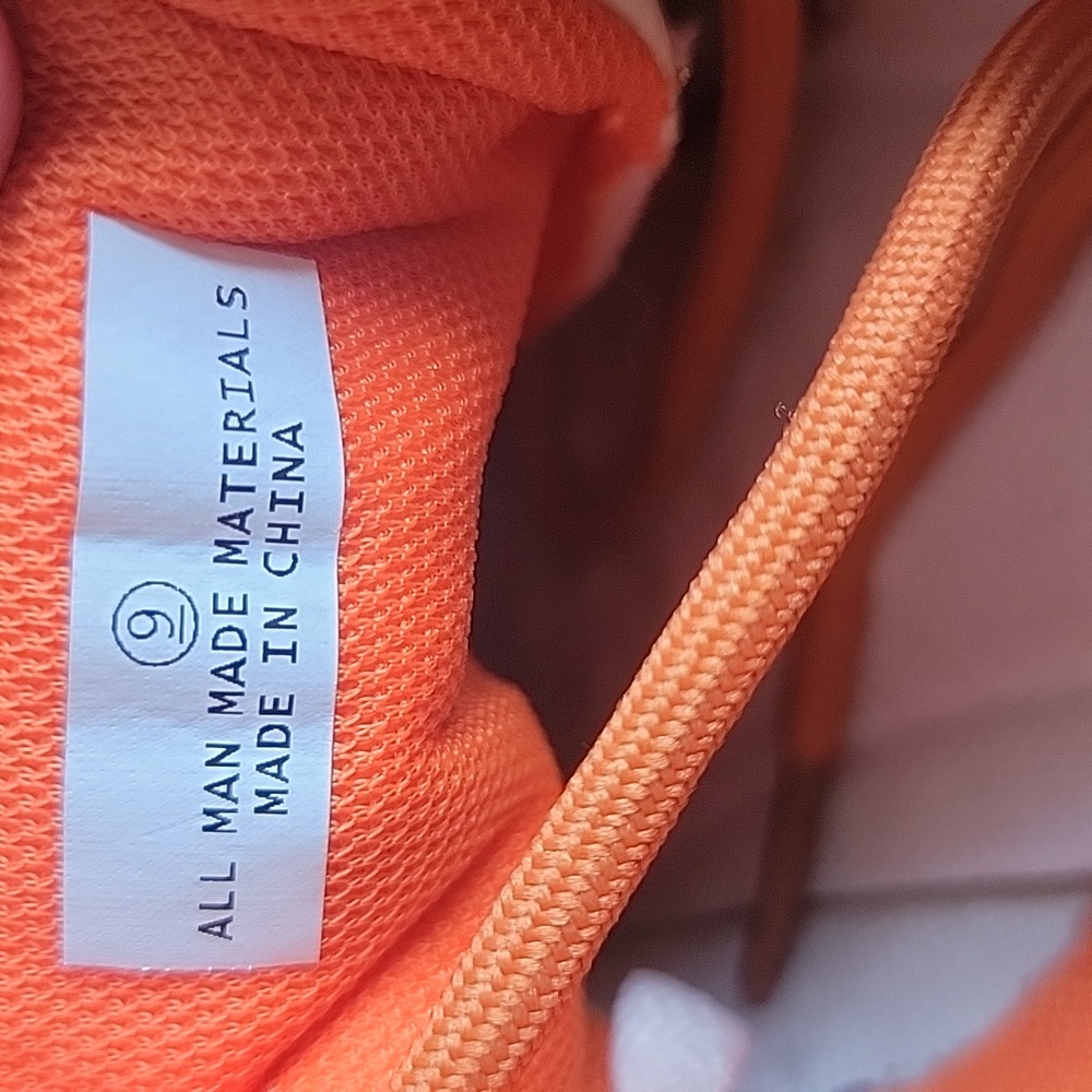 Liliana Orange and Cream Sneakers - Picture 5 of 6
